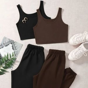 Crop top Tracksuit (Large) $15 each*